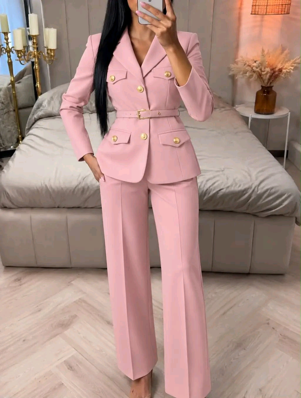 Kostum Elegant Blazer & Pantallona – Lunea Official ✨🤍
