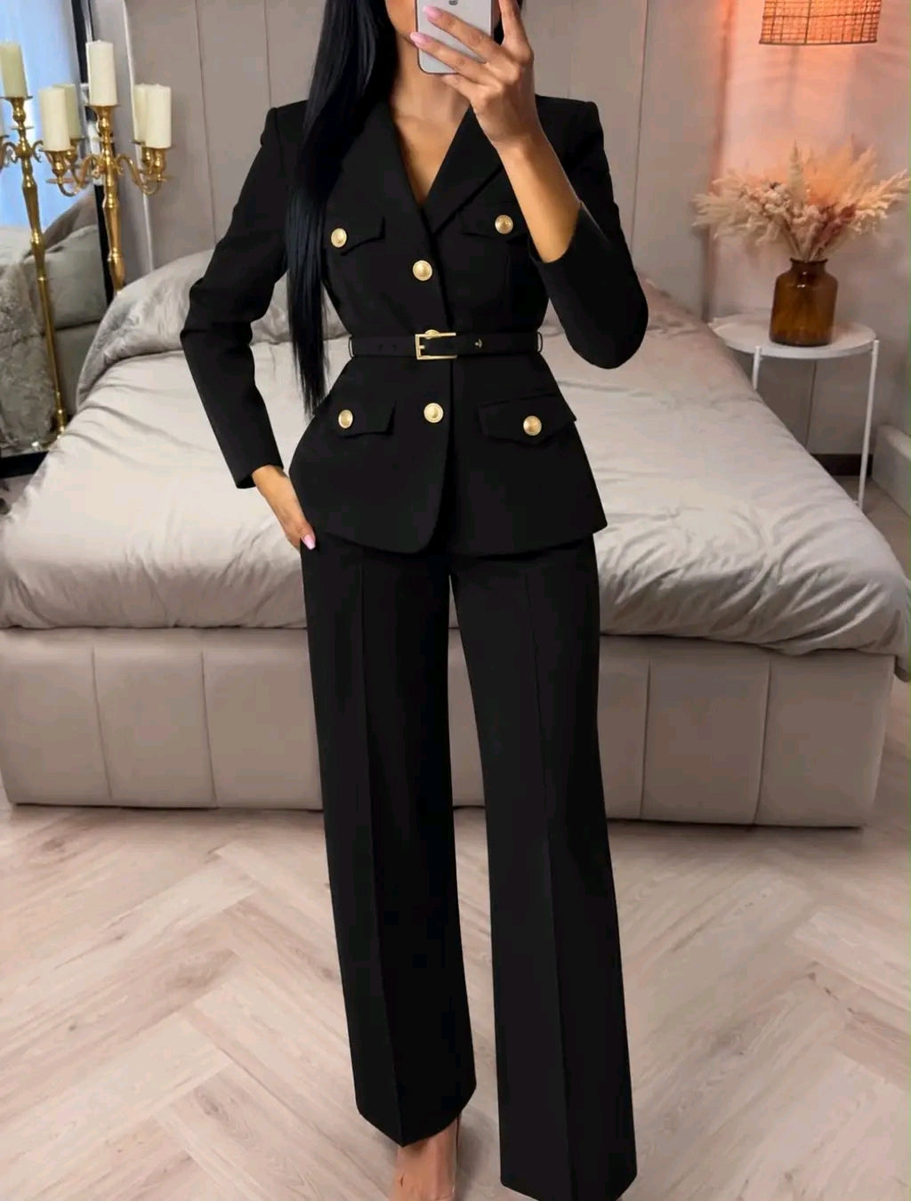 Kostum Elegant Blazer & Pantallona – Lunea Official ✨🤍